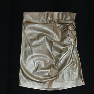Nwot Generation Love Metallic Gold Mini Skirt